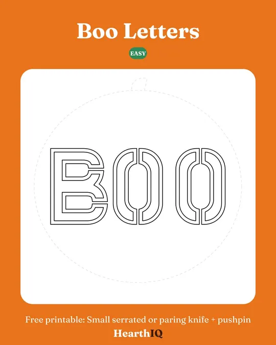 Boo Letters stencil preview
