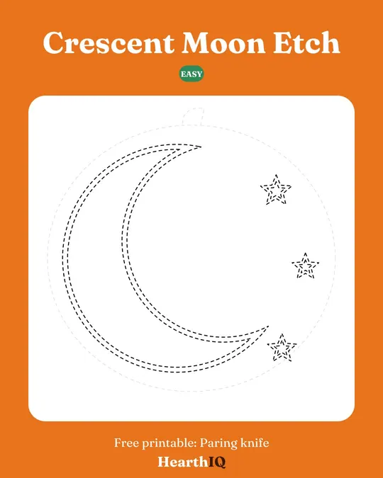 Crescent Moon Etch stencil preview