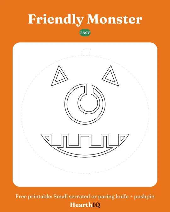 Friendly Monster stencil preview